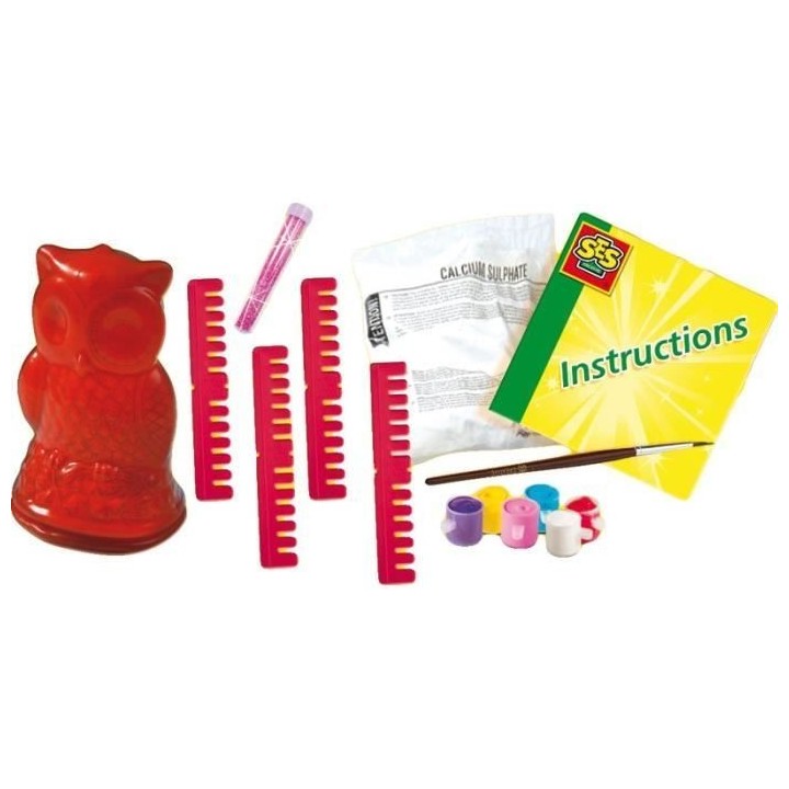 SES CREATIVE Moulage et peinture - Chouette