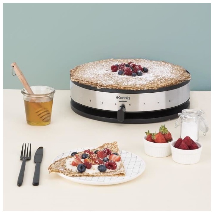 HKoeNIG KREP29 Crepiere 33cm - Température jusqu'a 230°C - 1300W - R