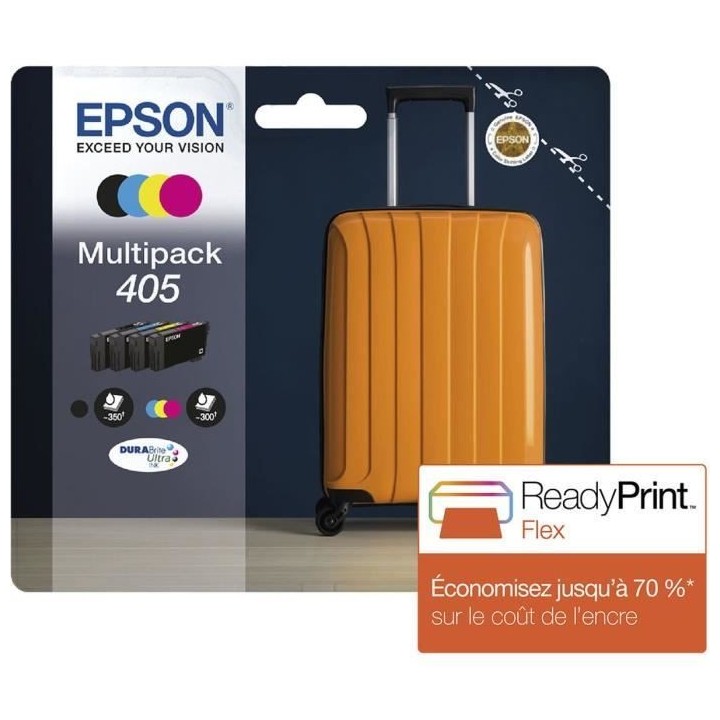 Pack de 4 Cartouches d'encre - 405 Ultra Ink - EPSON - WorkForce WF-78