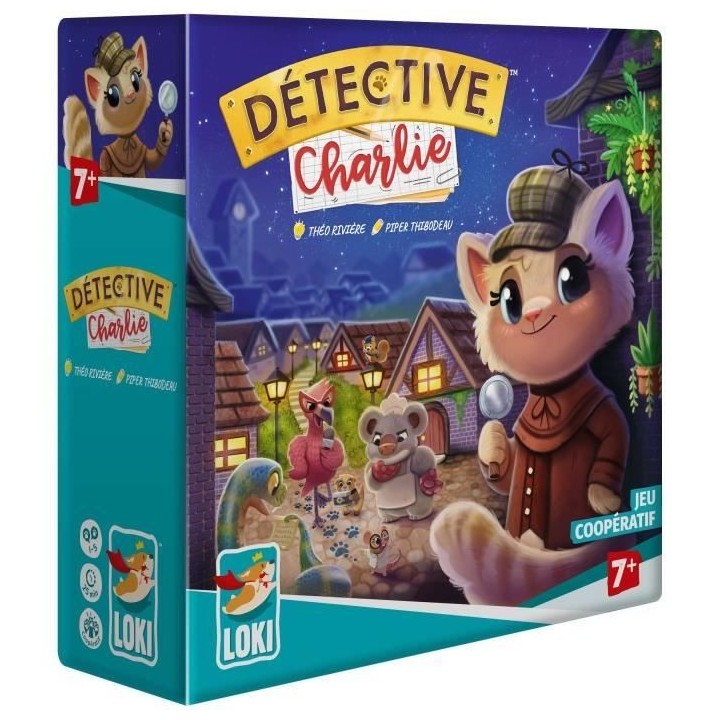 Jeu de société DETECTIVE CHARLIE - Enquetes coopératives des 7 ans