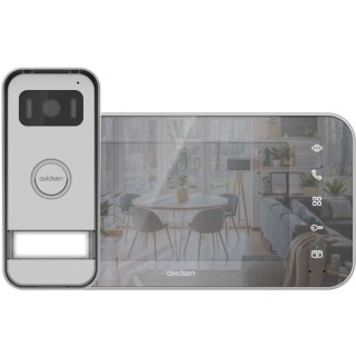 Visiophone filaire 7 - AVIDSEN - 112291 - Effet miroir avec ouverture