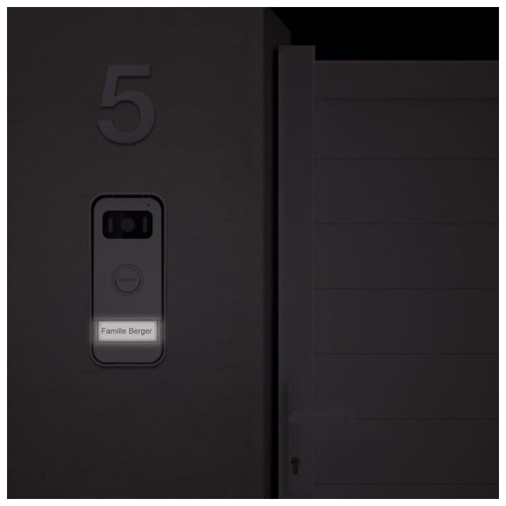 Visiophone filaire 7 - AVIDSEN - 112291 - Effet miroir avec ouverture