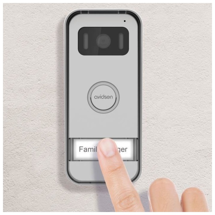 Visiophone filaire 7 - AVIDSEN - 112291 - Effet miroir avec ouverture