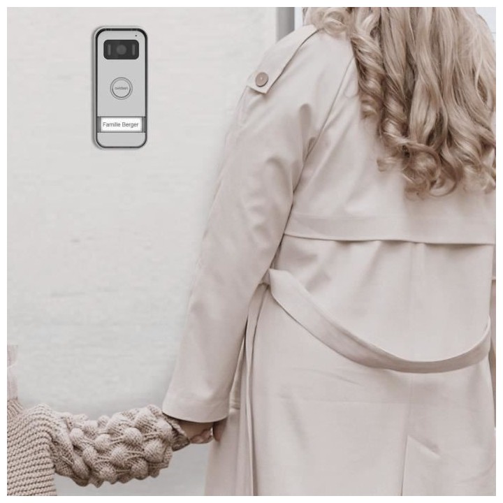 Visiophone filaire 7 - AVIDSEN - 112291 - Effet miroir avec ouverture