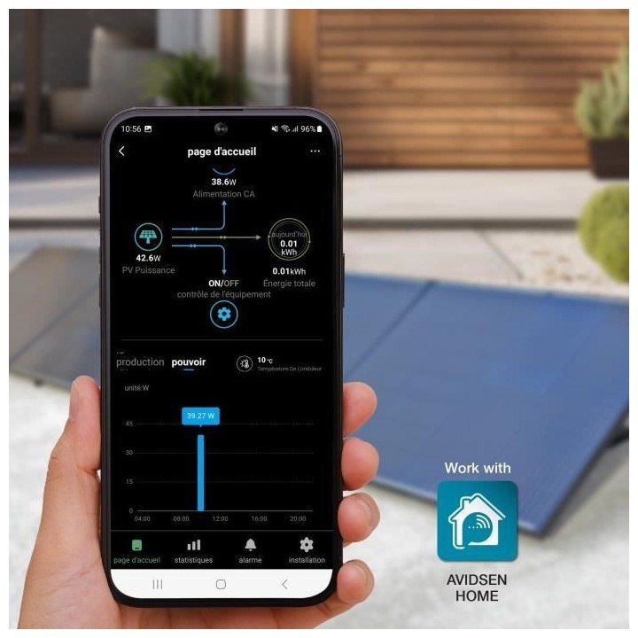 Kit solaire plug and Play 400W SORIA 4 panneaux de 100W + supports - A