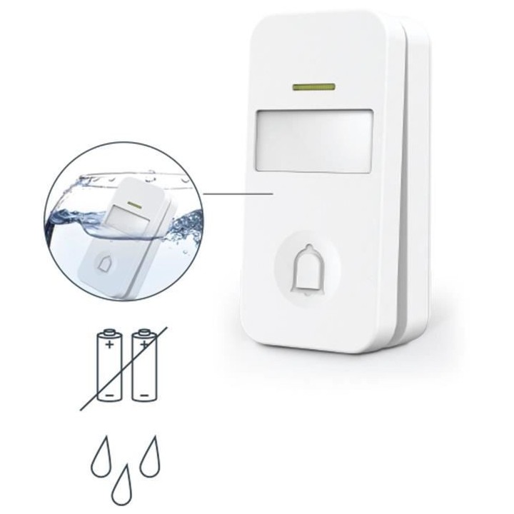 Sonnette sans fil sans pile Thomson - 32 mélodies - Bleu