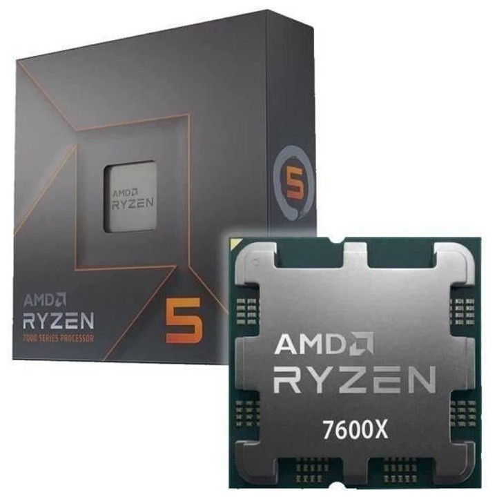 Processeur - AMD - Ryzen 5 7600X - Socket AM5 - 4,5Ghz
