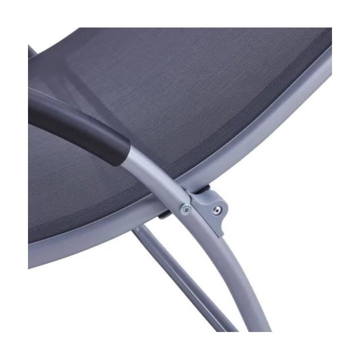 Bain de soleil rétractable - TREVI - Gris