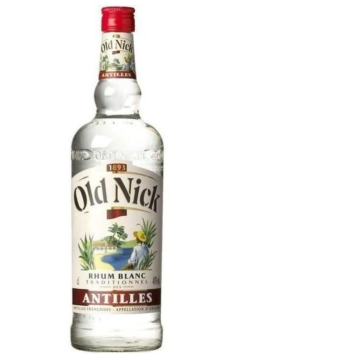 Rhum Old Nick - Rhum blanc - Antilles françaises - 40%vol - 100cl