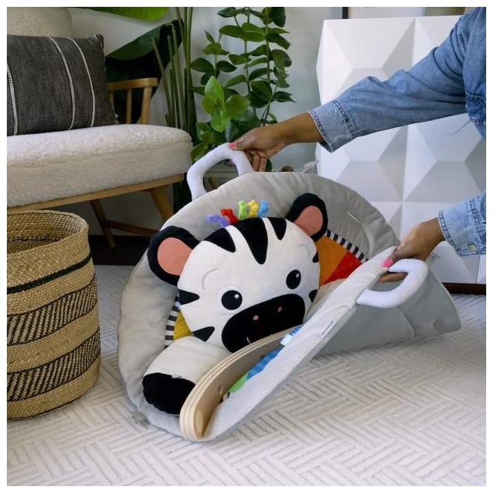 BABY EINSTEIN Zen's Activity Milestones tapis d'éveil avec barre en b