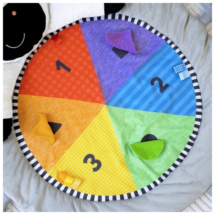 BABY EINSTEIN Zen's Activity Milestones tapis d'éveil avec barre en b