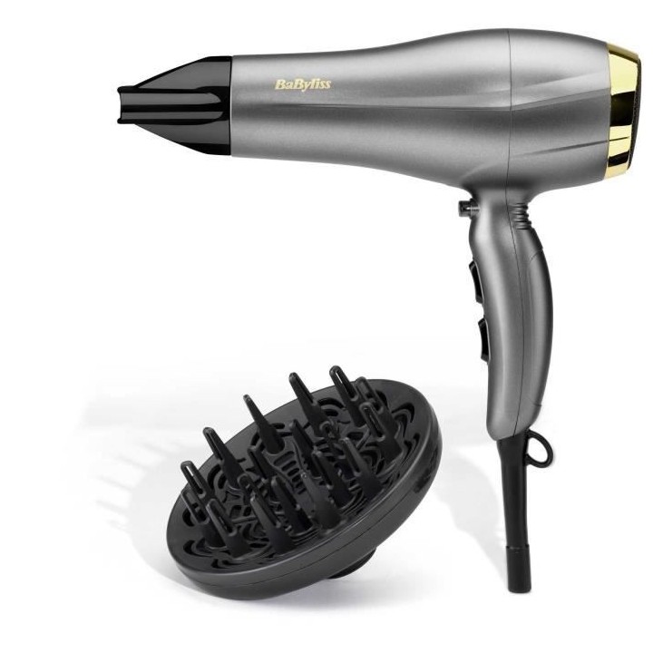 Seche-cheveux Titanium Gold 2300 - BABYLISS - 5513TE - 2300 W - 3 temp
