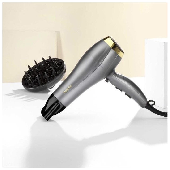 Seche-cheveux Titanium Gold 2300 - BABYLISS - 5513TE - 2300 W - 3 temp
