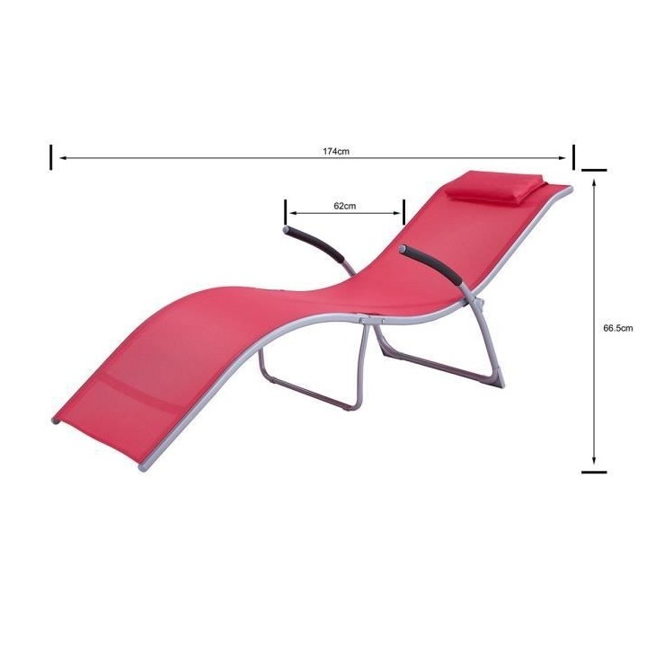 Bain de soleil rétractable - TREVI - Corail