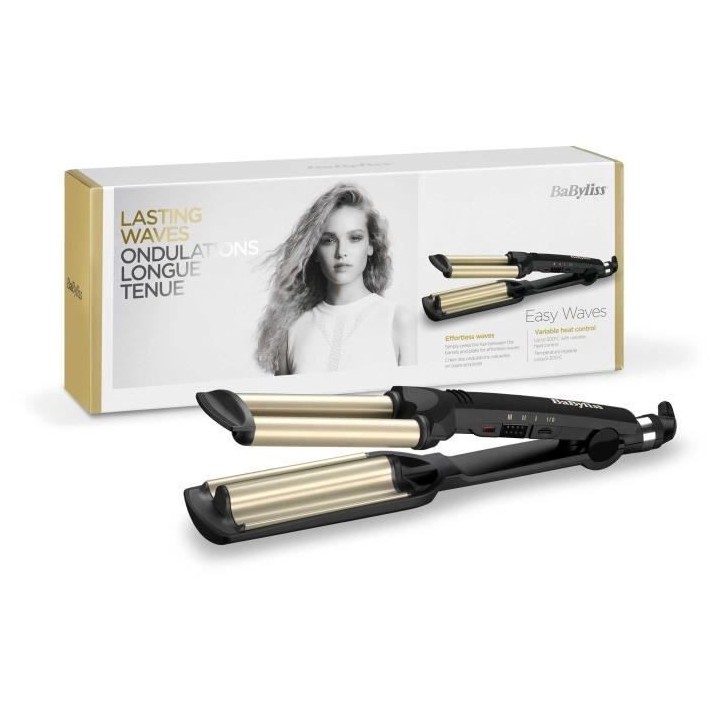 Styler Easy Waves - BABYLISS - C260E - Nano titane céramique - 3 temp