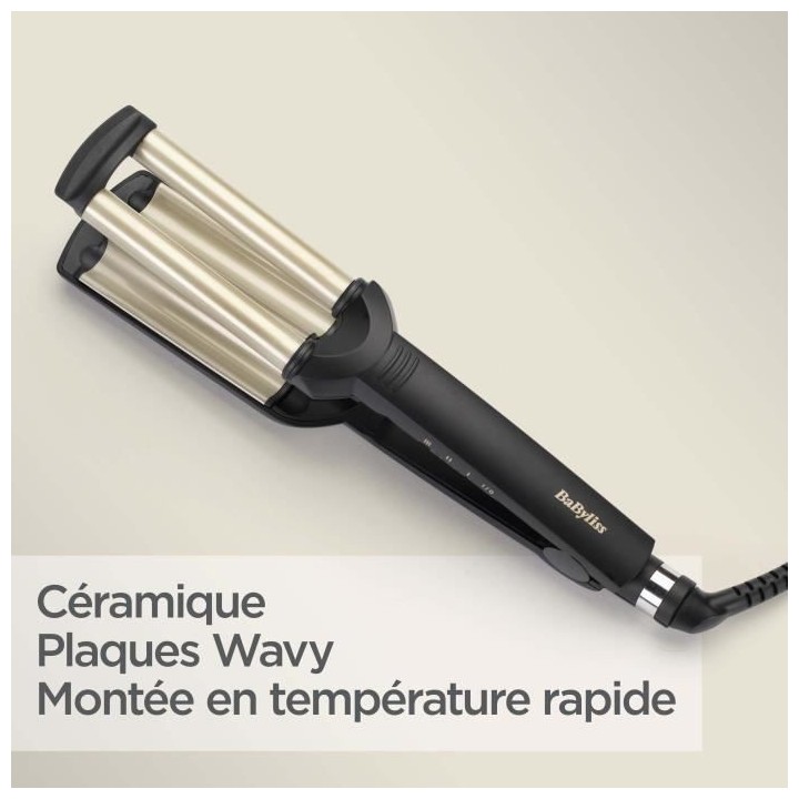 Styler Easy Waves - BABYLISS - C260E - Nano titane céramique - 3 temp
