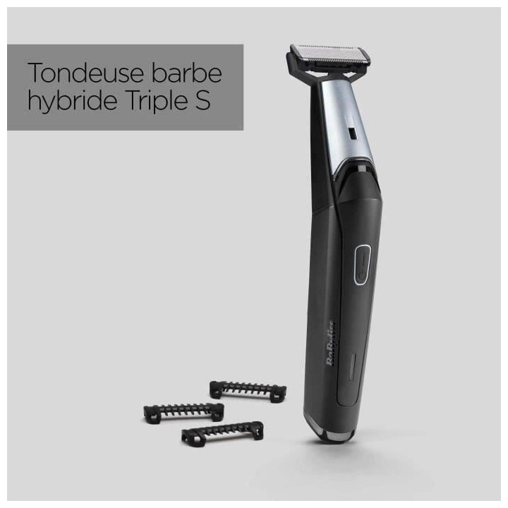 BABYLISS - Tondeuse barbe hybride - 100% étanche - autonomie 90min -