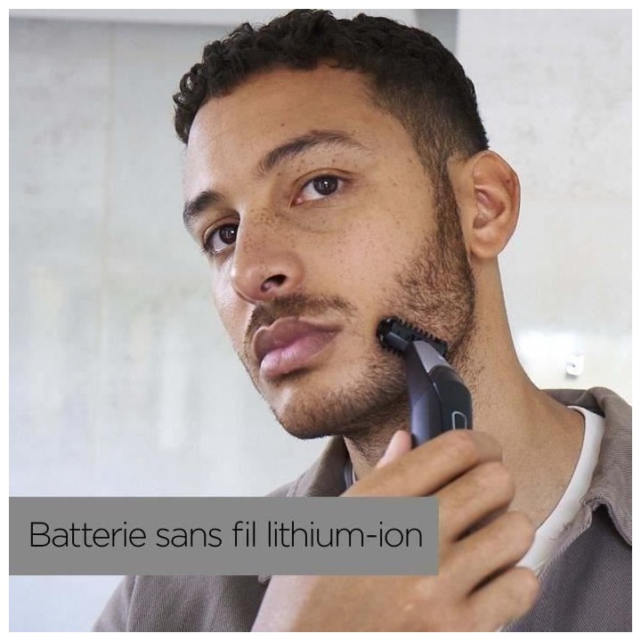 BABYLISS - Tondeuse barbe hybride - 100% étanche - autonomie 90min -