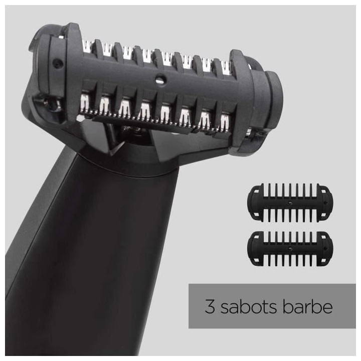 BABYLISS - Tondeuse barbe hybride - 100% étanche - autonomie 90min -