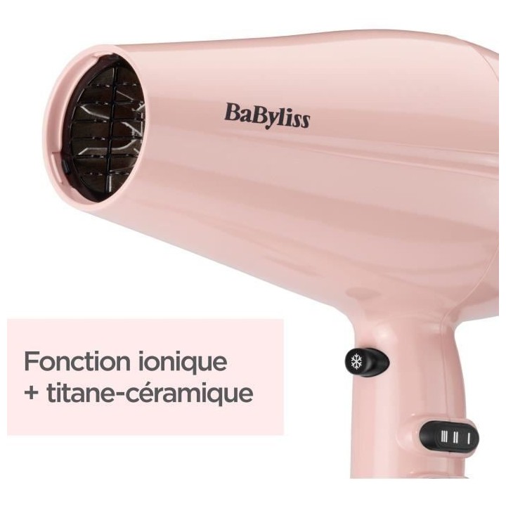 Seche-cheveux Rose Blush 2200 Design BaByliss 5337PRE - Léger