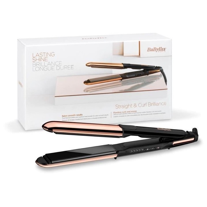 Lisseur Babyliss Babyliss ST482E - straight & curl brillance - 5 temp