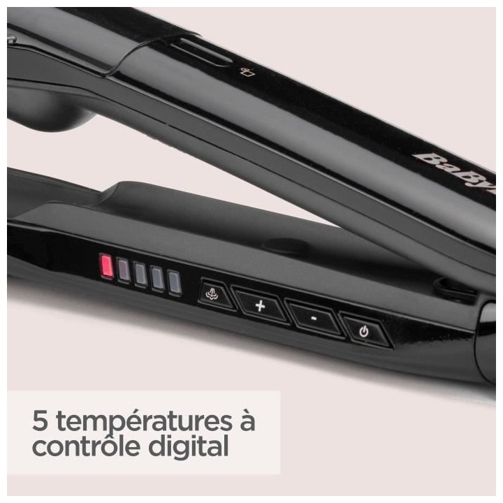 Lisseur vapeur Steam Straight Babyliss ST492E - Plaques larges 39mm c