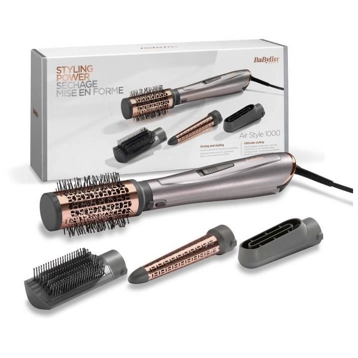 Brosse soufflante BaByliss AS136E Air Style 1000 pour sécher, mettre