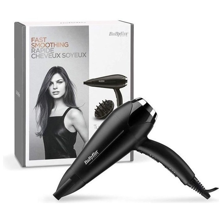 Seche-Cheveux - BaByliss - D572DE - Seche-cheveux Turbo Smooth 2200 av