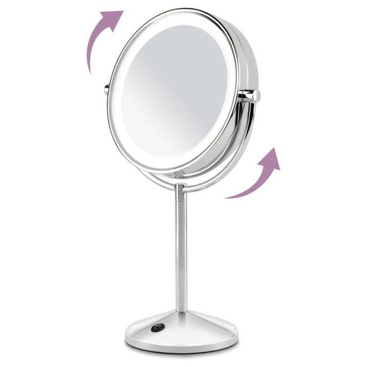 Miroir Lumineux Grossissant x10 - BaByliss Paris - 9436E - Double Face