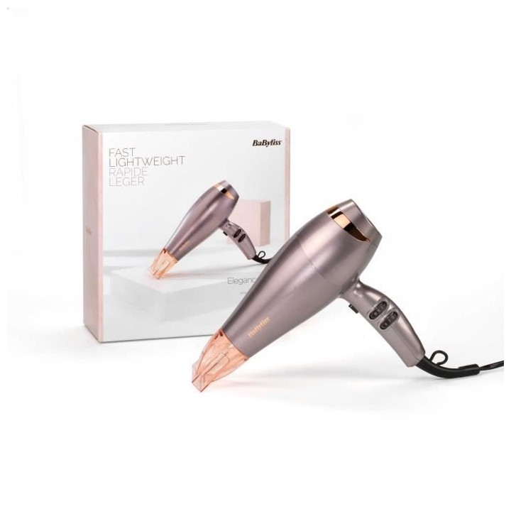 Seche-cheveux BaByliss - Elegance - 2100 W, fonction ionique, technolo