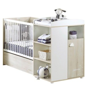 Lit Combiné - 120x60cm - Evolutif en 90x190cm - Babyprice Smile - Het