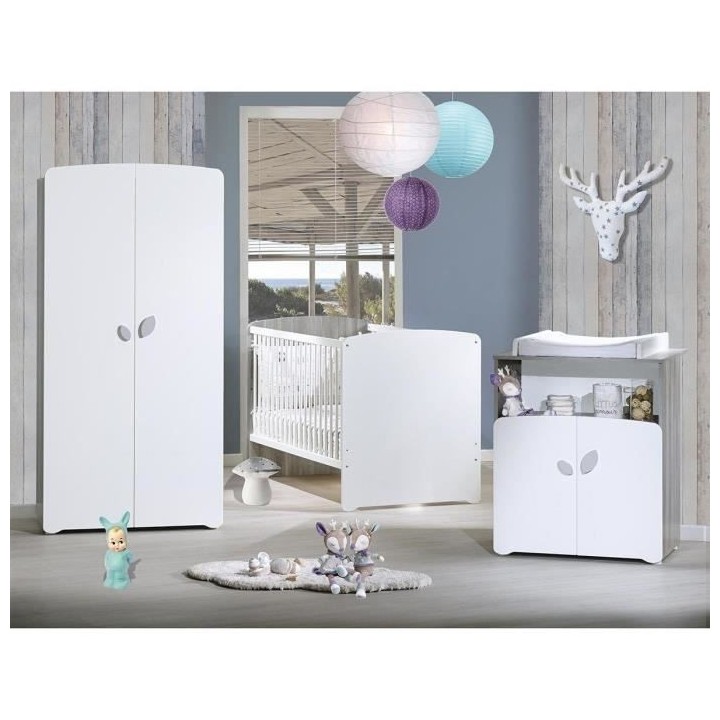 Lit évolutif 140x70 - Little Big Bed en bois gris