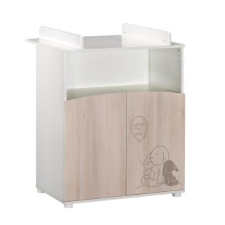 Commode - Babyprice - Lapinou - 2 portes - Une niche - Sérigraphie la