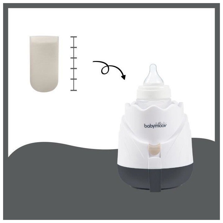 Babymoov Chauffe-Biberon Vapeur Universel Tulipe Cream - Utilisation M