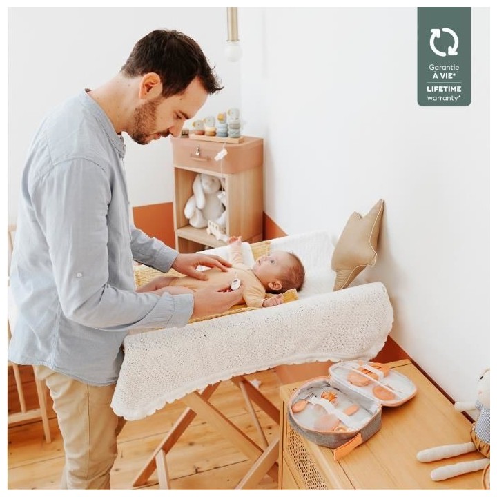 Babymoov Kit de soin pour bébés 9 pcs Couleur peche et gris