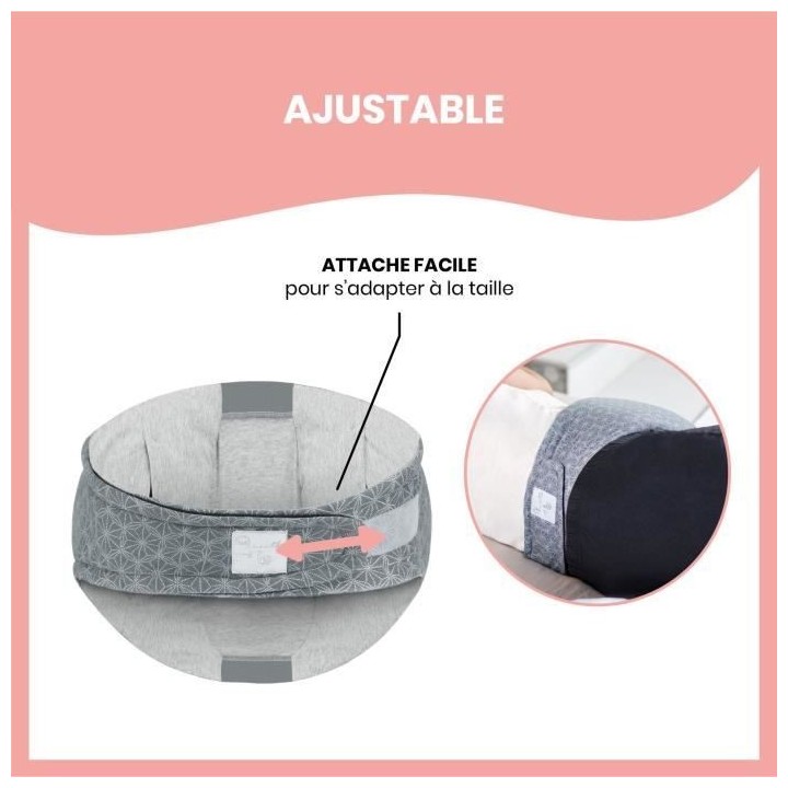 BABYMOOV Dream Belt Ceinture de sommeil pour femme enceinte, taille S/