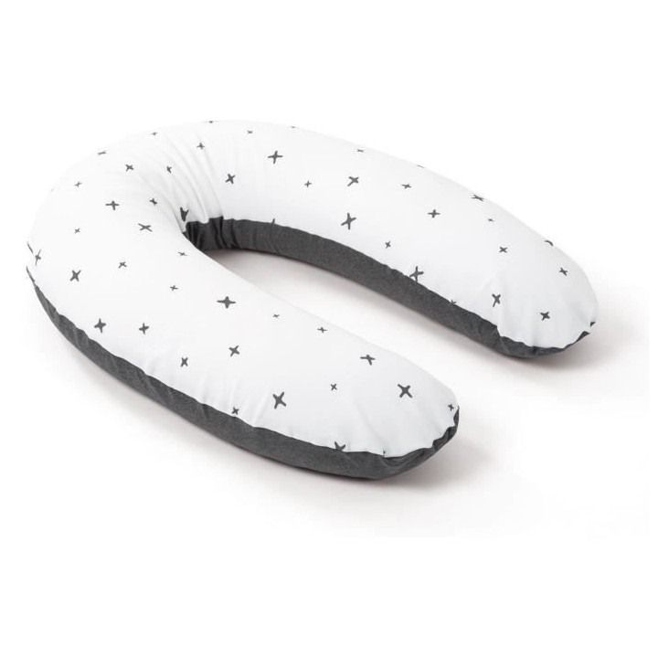 BABYMOOV Coussin de grossesse et allaitement doomoo, coton, housse amo