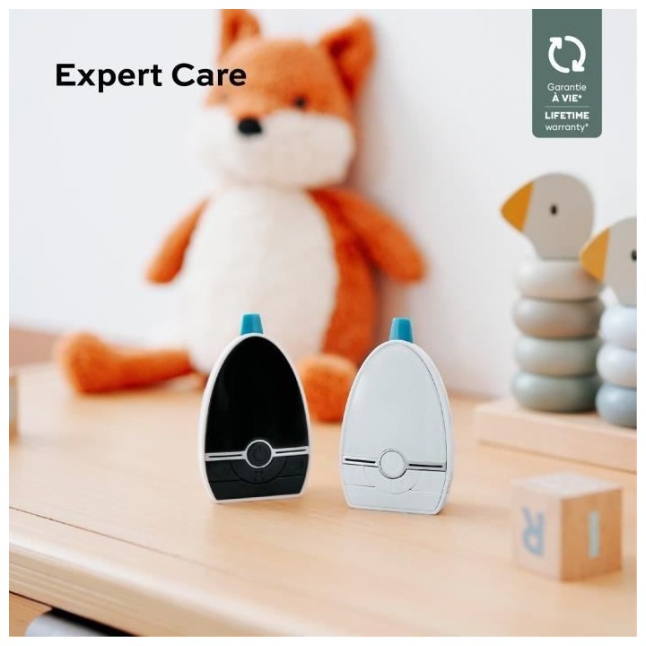 Babymoov Babyphone Audio Expert Care, Basse puissance d'émission d'on