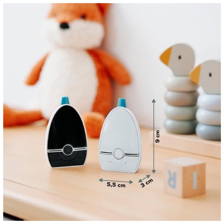 Babymoov Babyphone Audio Expert Care, Basse puissance d'émission d'on