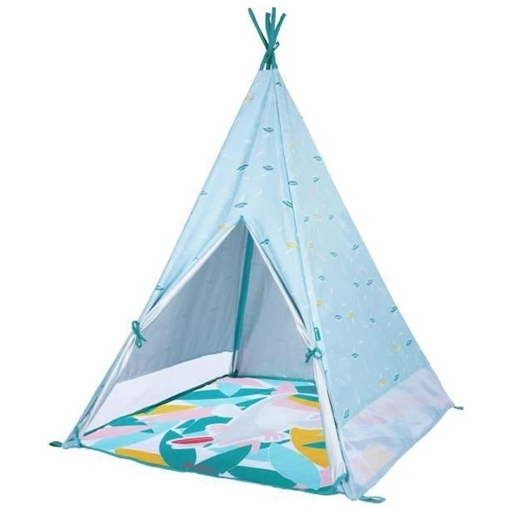 Badabulle Tipi Jungle pour Enfant Anti-UV FPS 50+ Matelas Waterproof E