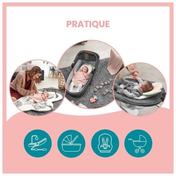 Babymoov Support de tete ergonomique Lovenest, Natural Care