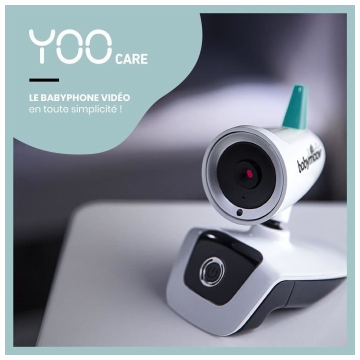 Babymoov Babyphone Video YOO Care - Caméra Orientable a 360° & Ecran
