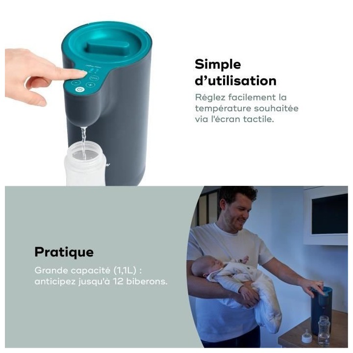 BABYMOOV Préparateur de biberons Milky Now - Chauffe et maintient au