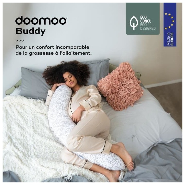 Babymoov Coussin de Maternité doomoo Buddy Risotto Taupe
