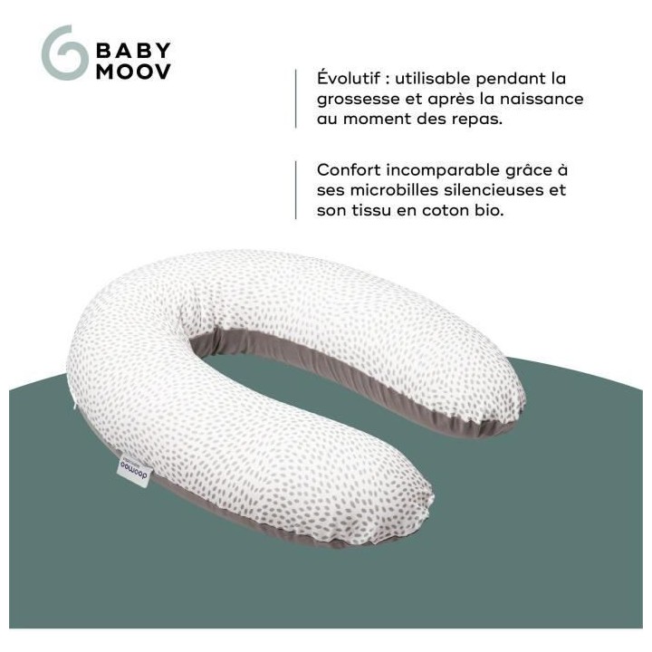 Babymoov Coussin de Maternité doomoo Buddy Risotto Taupe