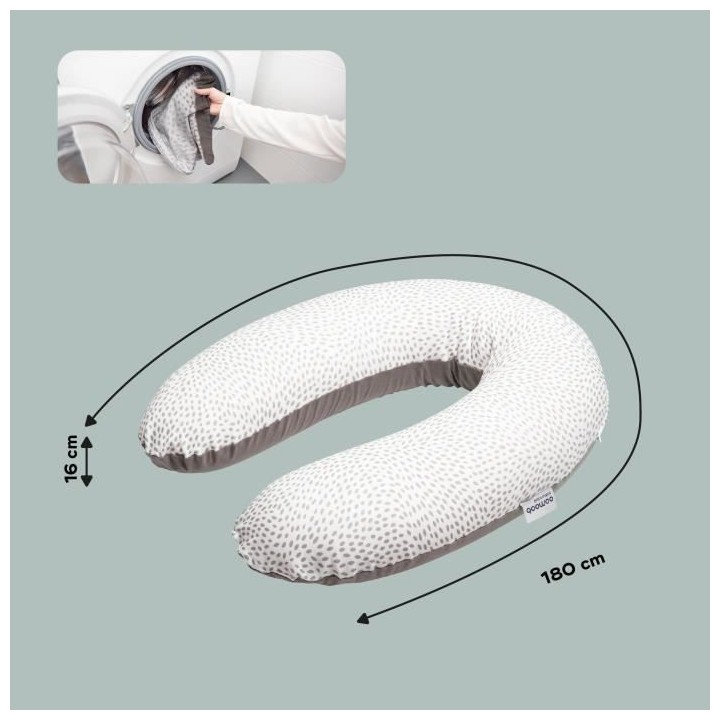 Babymoov Coussin de Maternité doomoo Buddy Risotto Taupe