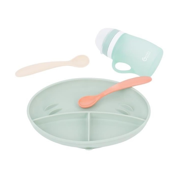 Babymoov Coffret repas GROW'ISY, 24-36 mois, Contient 1 gourde, 2 cuil