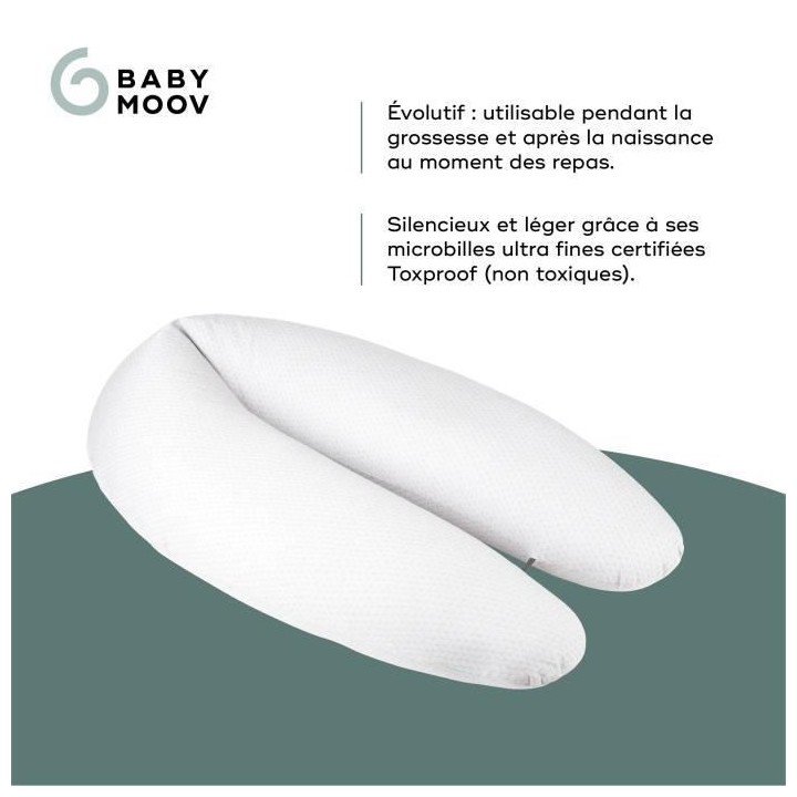 Babymoov B.LOVE Coussin de Maternité & Allaitement avec Remplissage M