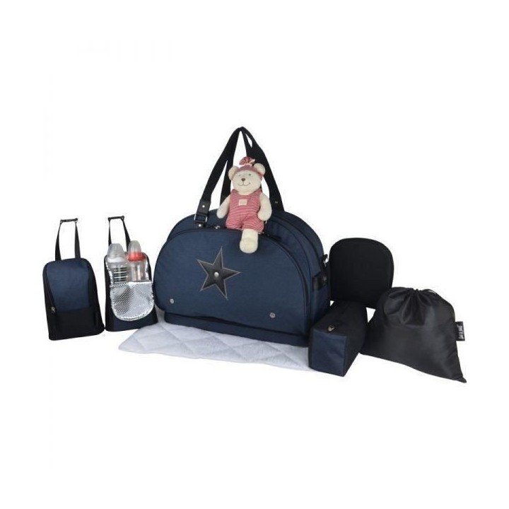 Sac a langer Week End BABY ON BOARD - Modele Team Moonlight - Grand fo