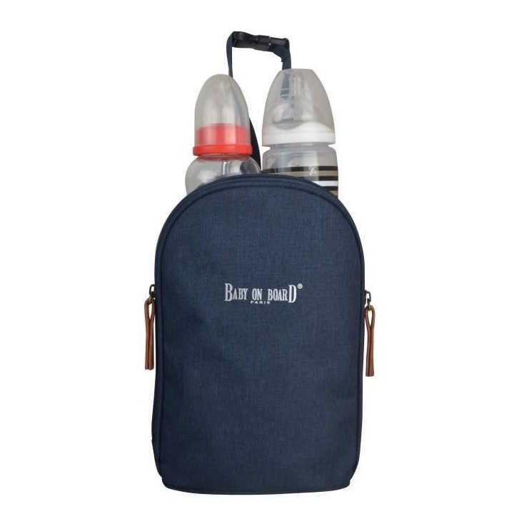 Baby on board-sac a langer -sac titou bleu denim - 2 compartiments 8 p
